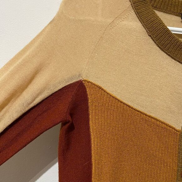 100% Cashmere Colorblocked Marc By Marc Jacobs Cardigan Sweater - Picture 3 of 8